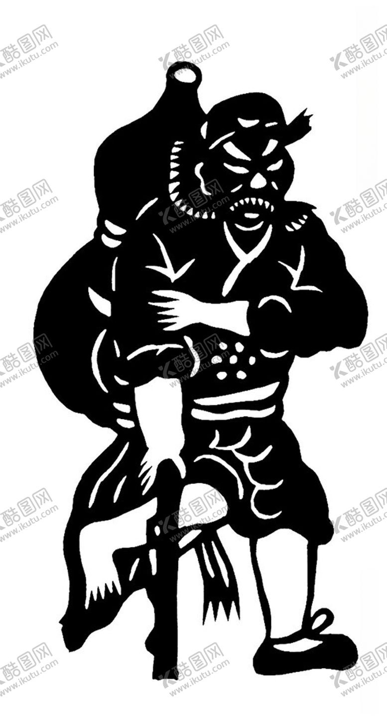 编号：35512412051300013086【酷图网】源文件下载-剪纸民俗人物