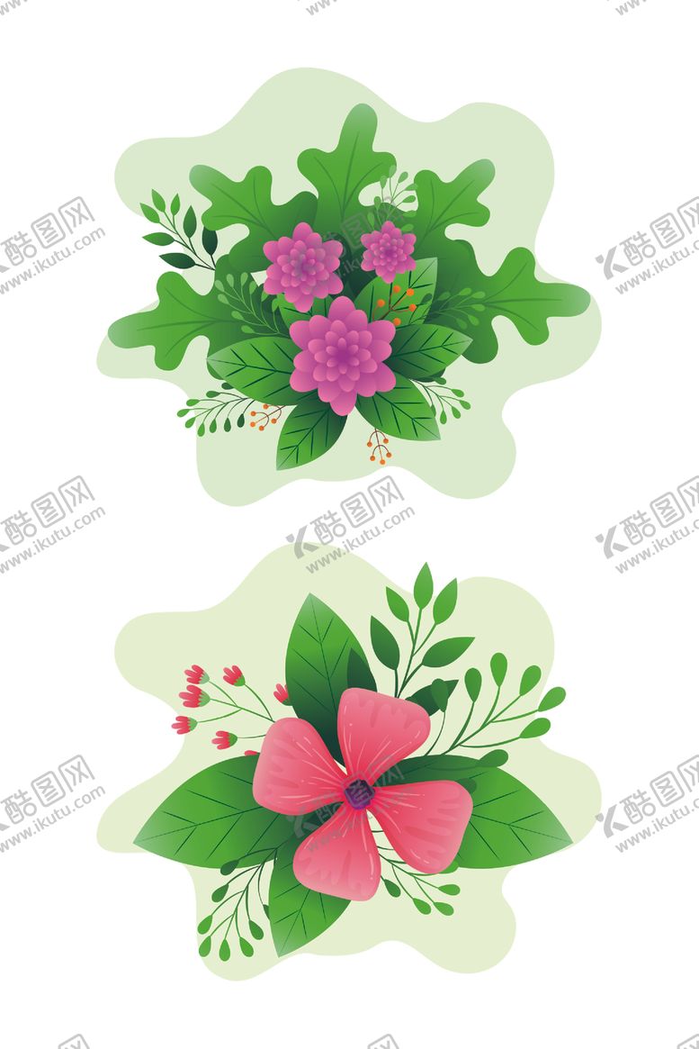 编号：59170405101728156341【酷图网】源文件下载-矢量手绘花朵