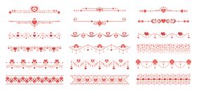 爱心花纹边框