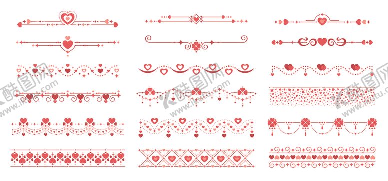 编号：46307704042121152888【酷图网】源文件下载-爱心花纹边框