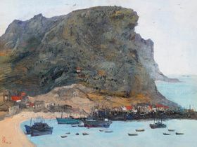 水晶球中国风水墨画册展板