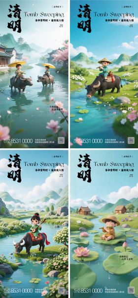 清明节气海报画报