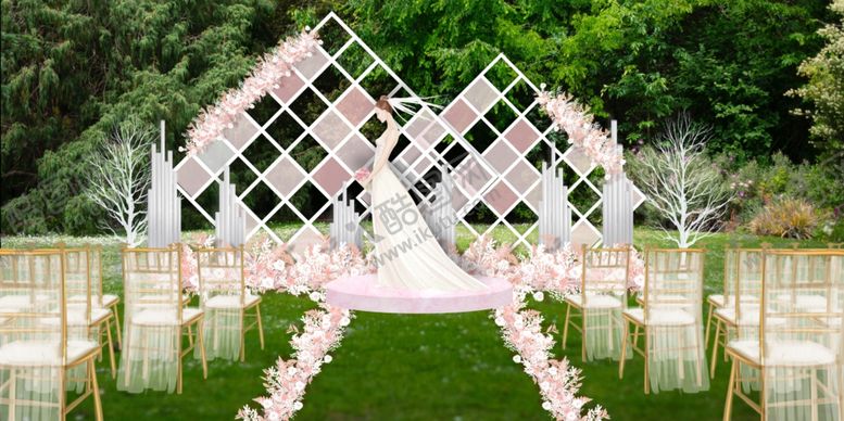 编号：36995309231802332730【酷图网】源文件下载-森系高端几何婚礼