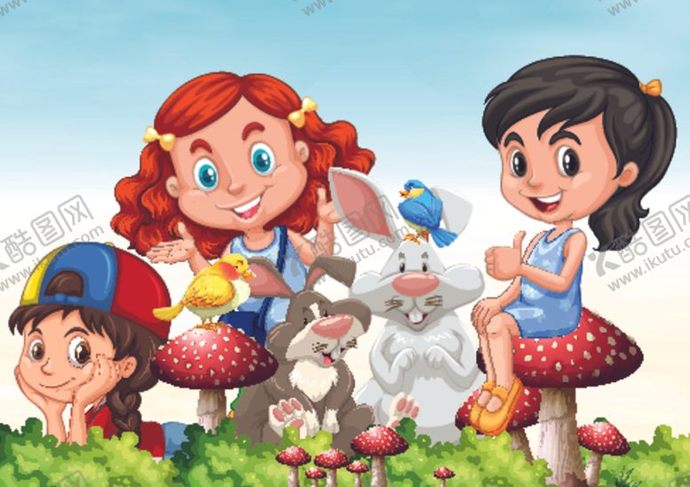 编号：29175609250056211017【酷图网】源文件下载-卡通学生插画