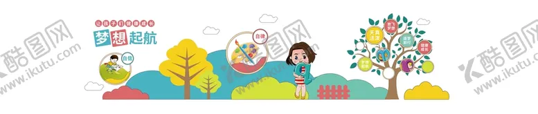 编号：17469009220951346985【酷图网】源文件下载-幼儿园美劳室文化墙