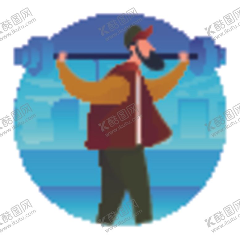 手绘人物插画职业角色休闲度假假期生活日常生活