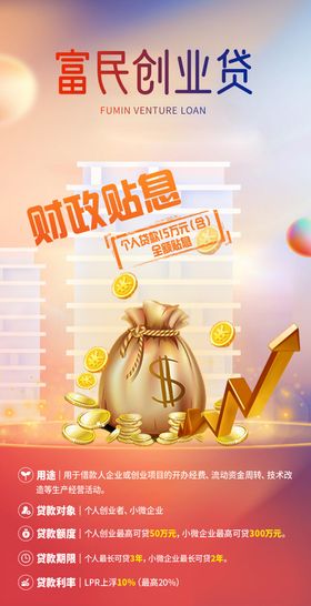创业贷款海报
