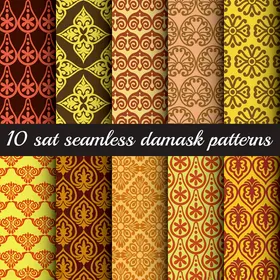 十款无缝锦缎图案集合