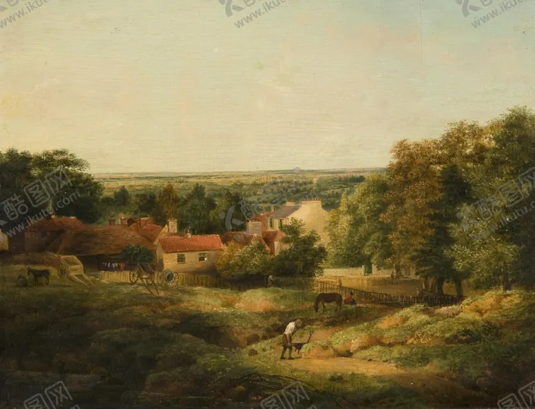 编号：44567409191205357491【酷图网】源文件下载-复古风景油画