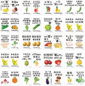 常见蔬菜水果名称图示