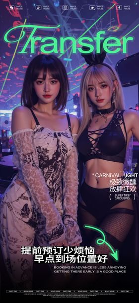 酒吧ktv美女邀约预定海报
