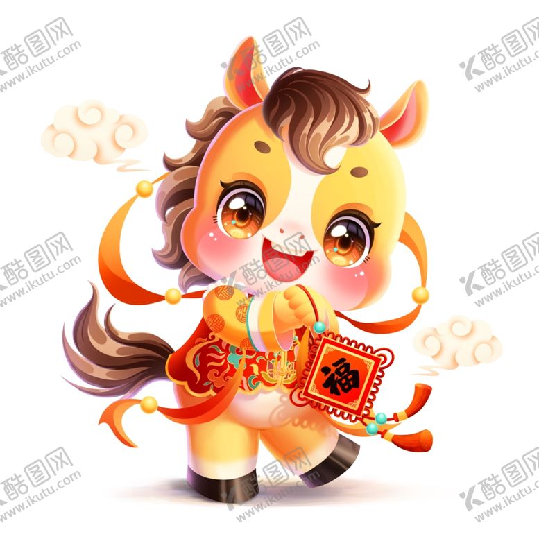 编号：42569612230009224823【酷图网】源文件下载-萌马贺岁