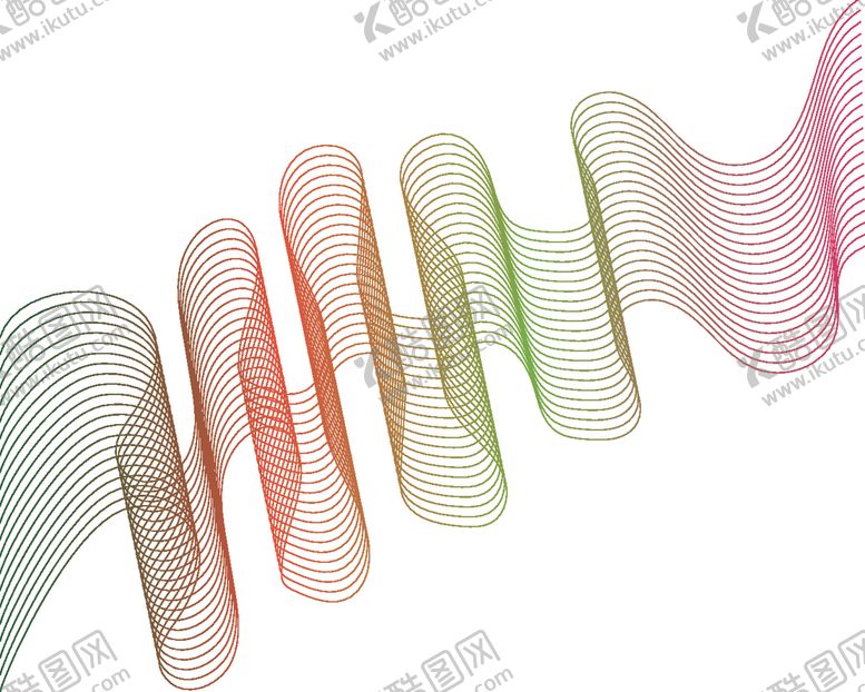 编号：95010010020938067589【酷图网】源文件下载-多彩渐变线条