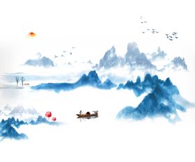 水墨山水素材