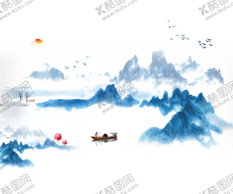 编号：97590705020743098708【酷图网】源文件下载-水墨山水素材