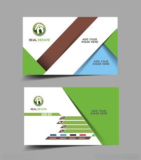 创意几何风格商务名片设计