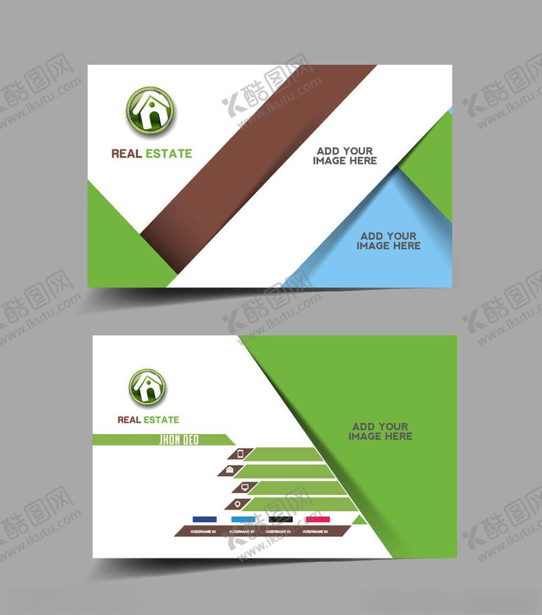 编号：65094811181400435779【酷图网】源文件下载-创意几何风格商务名片设计