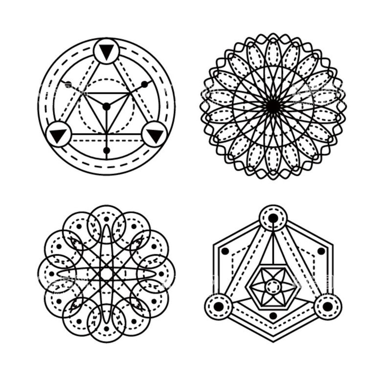 编号：62380512061233068992【酷图网】源文件下载-抽象几何花纹