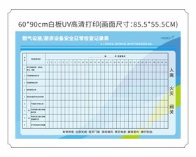 燃气安全检查日常记录表