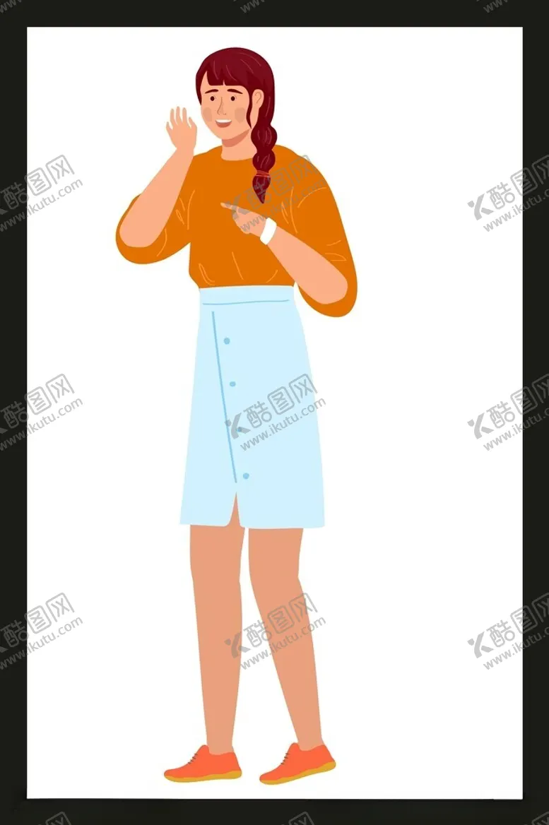 编号：97325101310835032601【酷图网】源文件下载-手绘卡通女孩