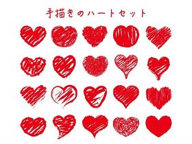 手绘爱心图案集合