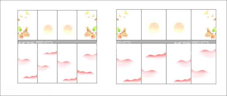 编号：74903602210552555635【酷图网】源文件下载-中秋玻璃贴窗贴