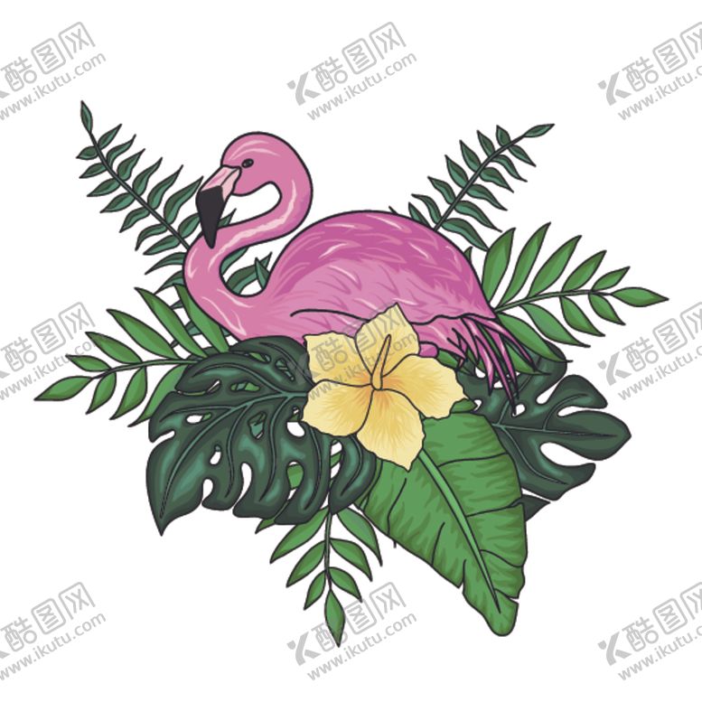 编号：61018010142133198618【酷图网】源文件下载-热带水果植物装饰图案