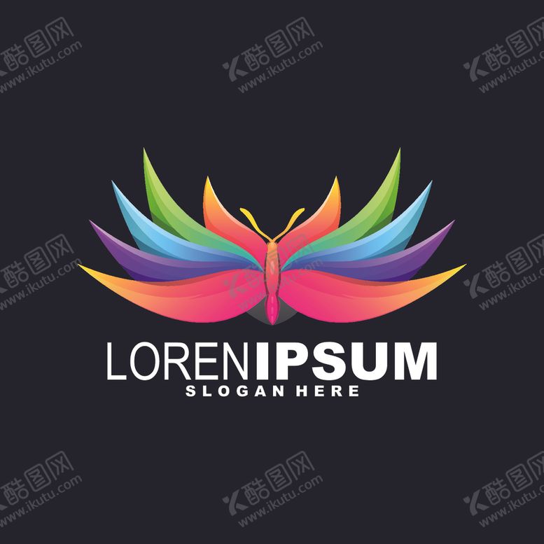 编号：67146210040719356892【酷图网】源文件下载-蝴蝶logo