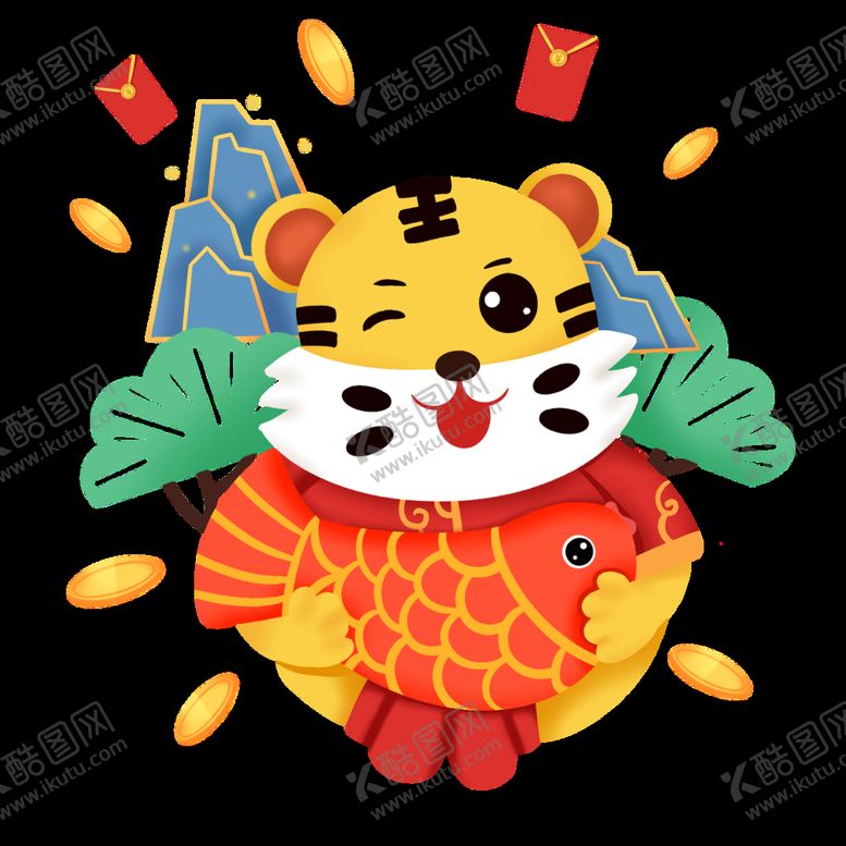 编号：31535210311207559284【酷图网】源文件下载-2022虎年卡通形象