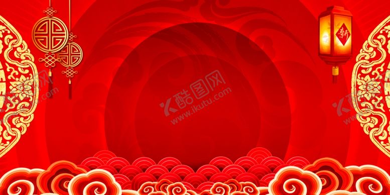 编号：26650909300013009895【酷图网】源文件下载-红色喜庆年会颁奖晚会背景素材