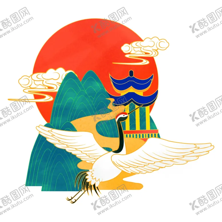 编号：72857801292324481450【酷图网】源文件下载-国潮建筑