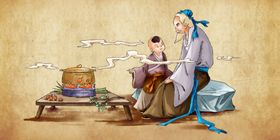 中药养生传统复古古风背景素材