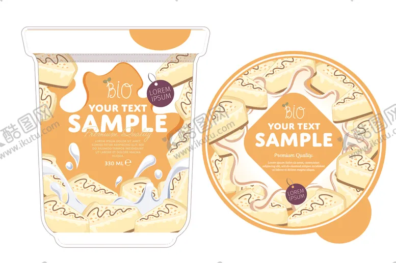 编号：96247109101439274600【酷图网】源文件下载-水果酸奶