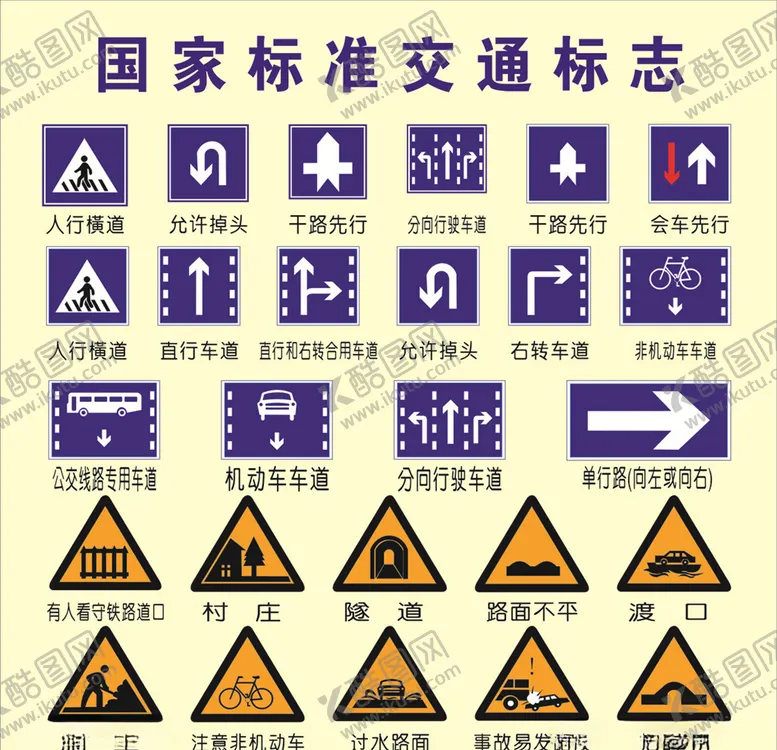 编号：37106604080219184339【酷图网】源文件下载-交通标志大全