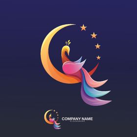孔雀logo鸟类LOGO飞禽小鸟标记