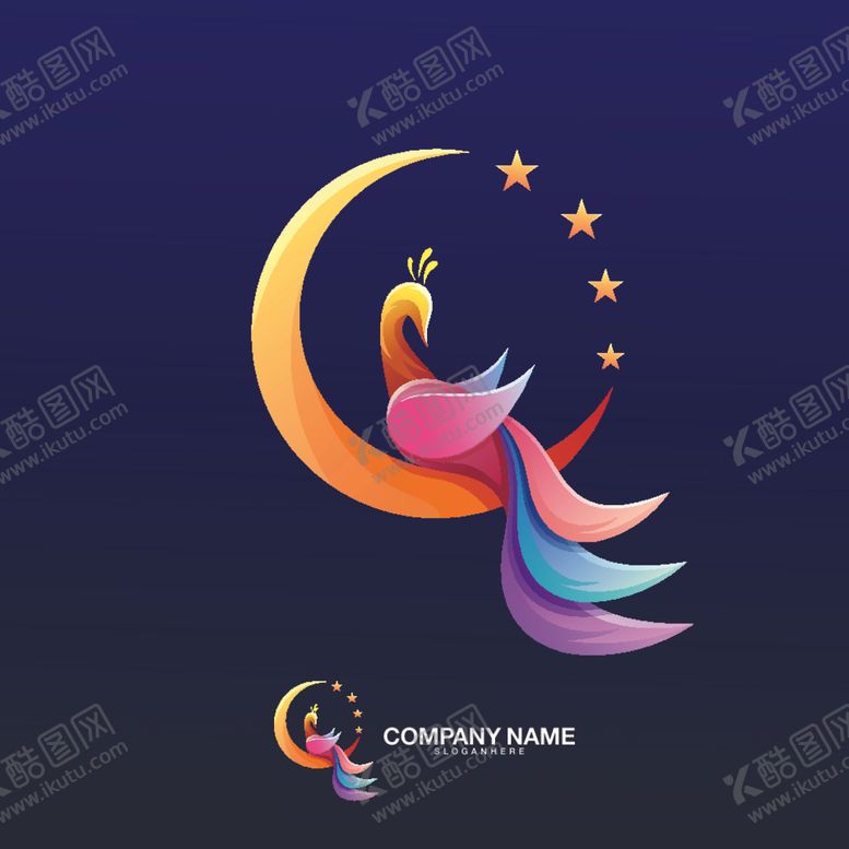 编号：57452707121027467032【酷图网】源文件下载-孔雀logo
