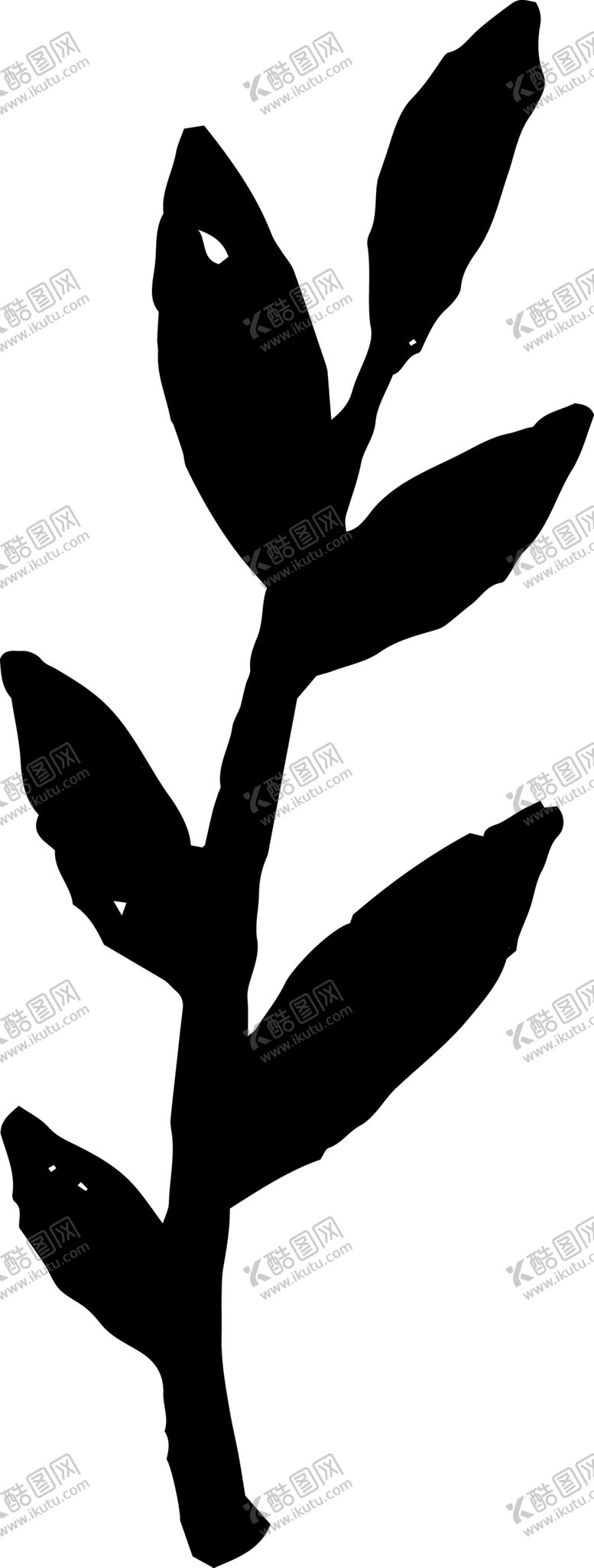 编号：34380510221544575154【酷图网】源文件下载-手绘植物枝干