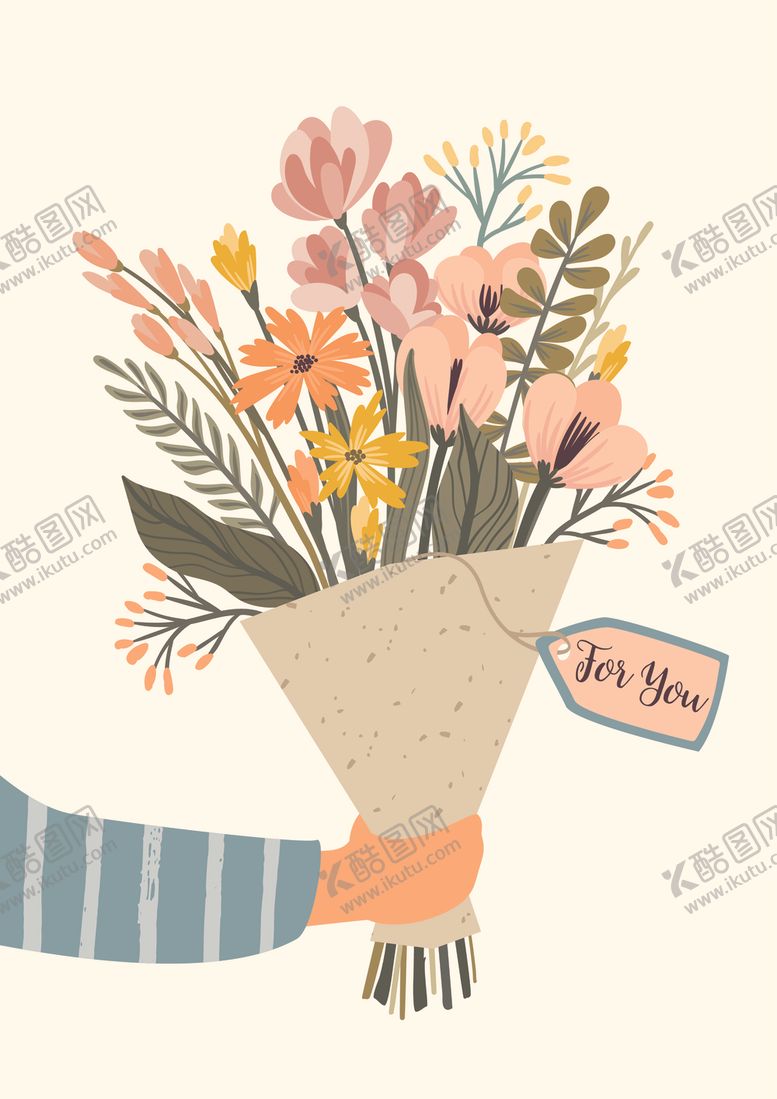 编号：45755009200929502482【酷图网】源文件下载-手绘鲜花