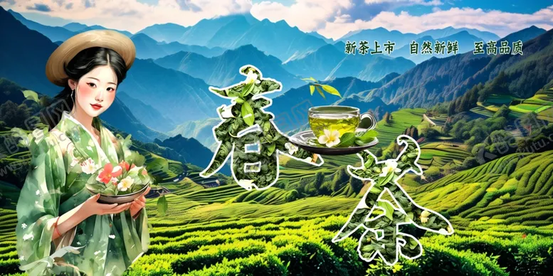 编号：32747812182202071708【酷图网】源文件下载-春茶