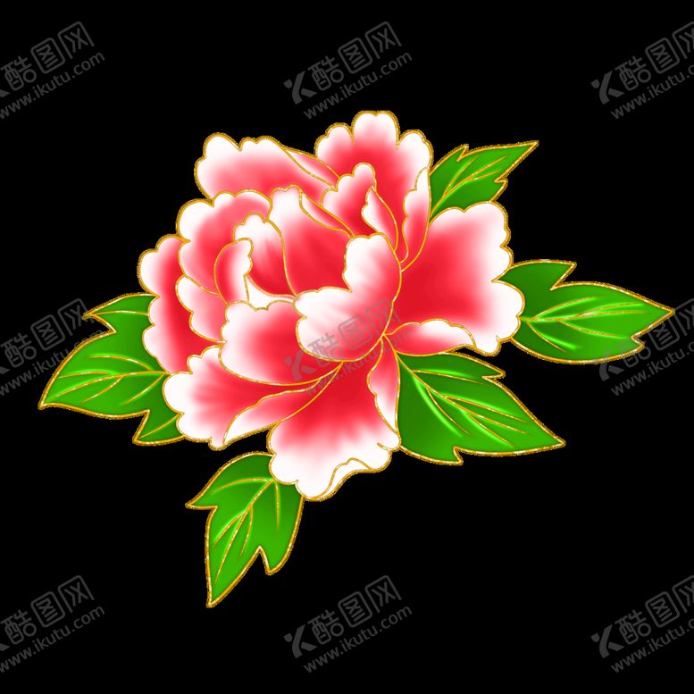 编号：80365109130835170738【酷图网】源文件下载-手绘国潮鲜花