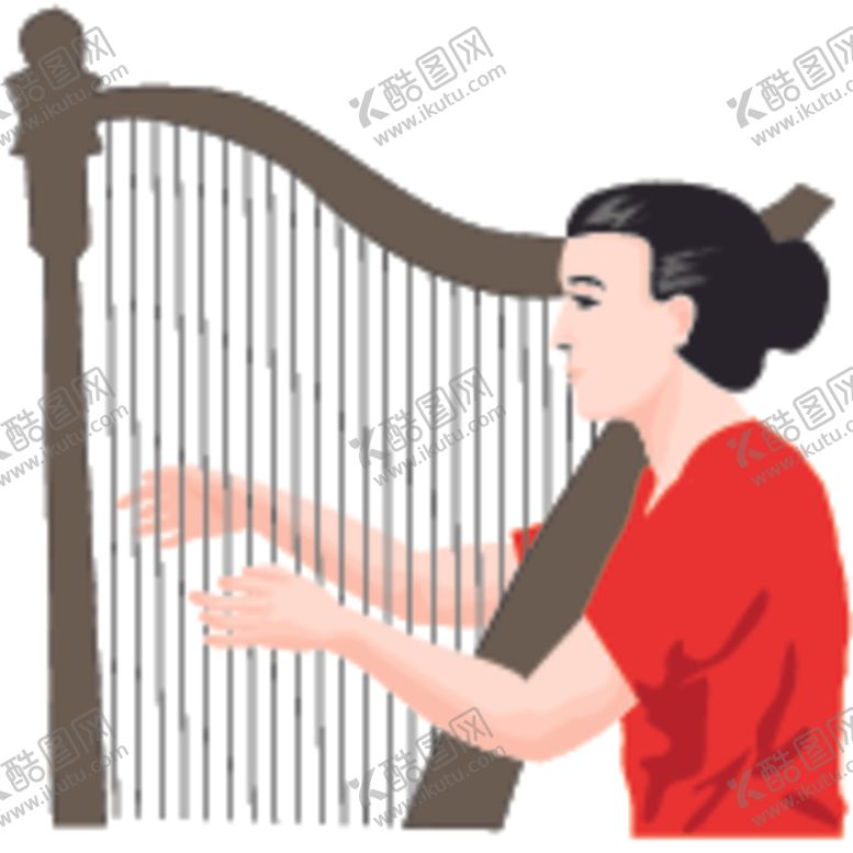 编号：43928810060604174732【酷图网】源文件下载-竖琴演奏