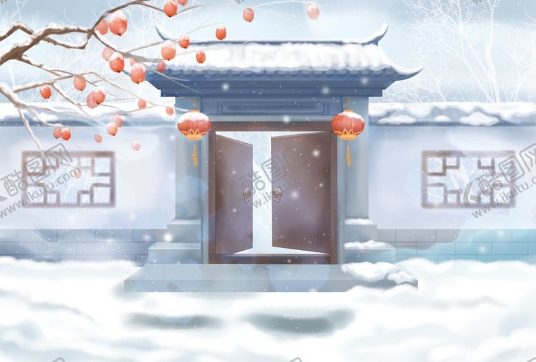 编号：27873307092153152291【酷图网】源文件下载-传统建筑墙檐屋檐插画背景