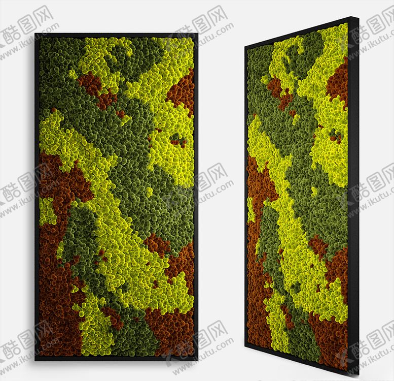 编号：81330209181208007672【酷图网】源文件下载-现代绿色苔藓墙