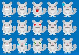 可爱兔子图案集合