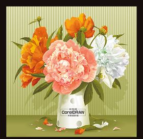 牡丹花装饰画
