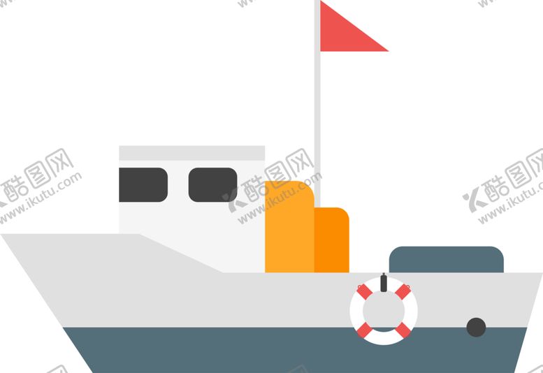 编号：69279609092216027978【酷图网】源文件下载-轮船游船矢量卡用插画