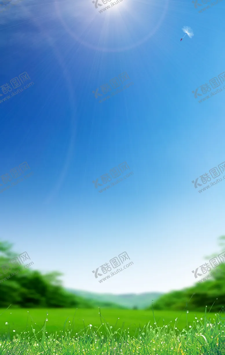 编号：44903205080643252864【酷图网】源文件下载-草地天空背景