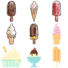 卡通冰淇淋