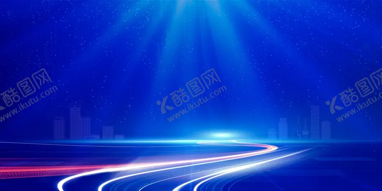 编号：35468602191127234212【酷图网】源文件下载-蓝色光效炫光科技海报背景