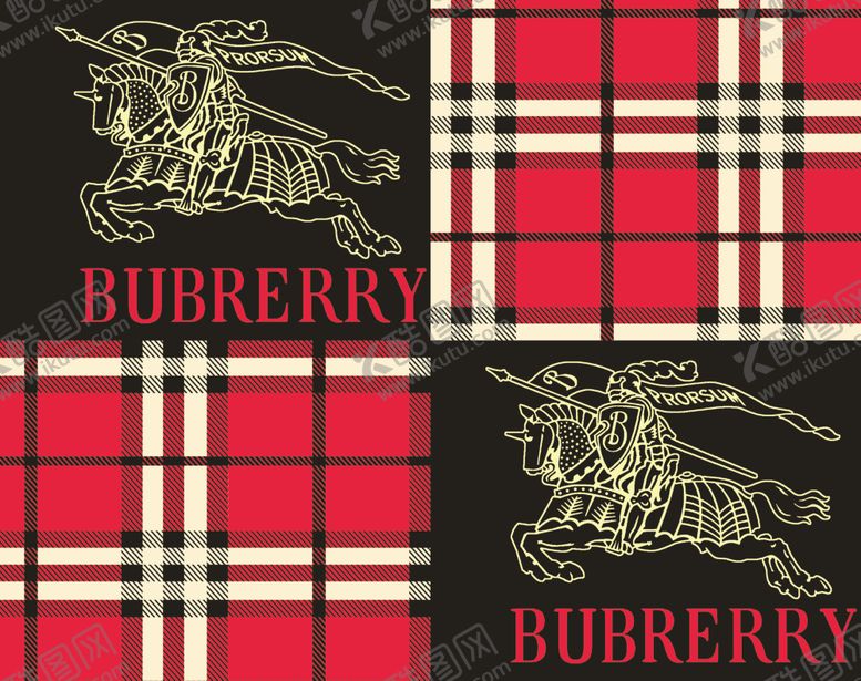 编号：33148609191107132965【酷图网】源文件下载-巴宝莉格子红色